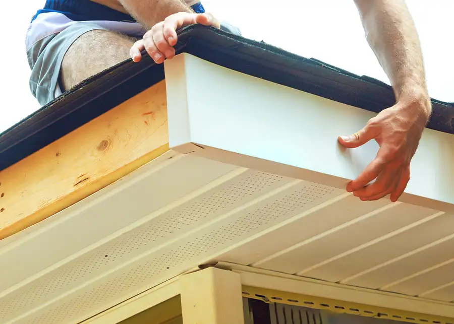 Roller Brothers Construction - aluminum soffit & fascia bending, installation - Springfield, IL