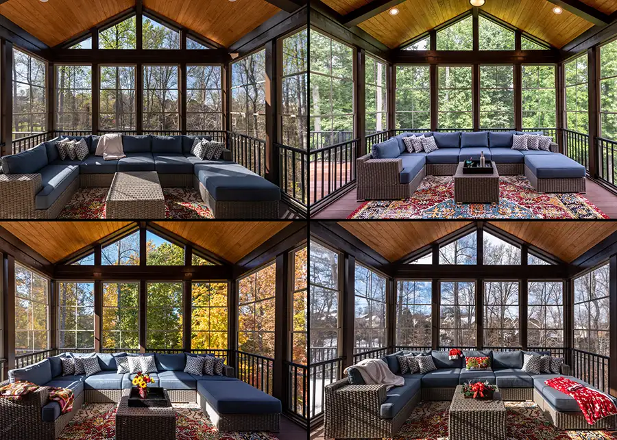 Roller Brothers Construction - Sunroom, through the seasons - Springfield, IL