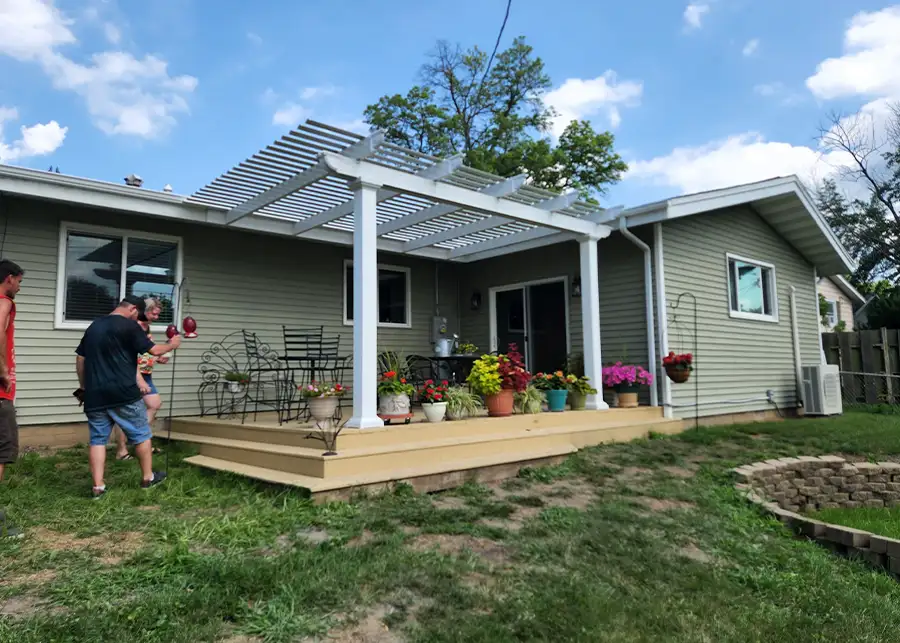 Roller Brothers Construction - past project, Awnings, patios, pergolas - Springfield, IL